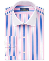 Polo Ralph Lauren Classic Fit Contrast Collar Striped Dress Shirt