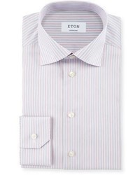 Eton Contemporary Fit Striped Dress Shirt Corallight Blue