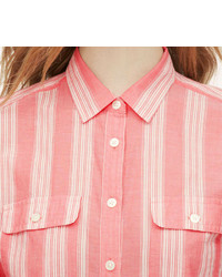LOFT Mixed Stripe Softened Shirt