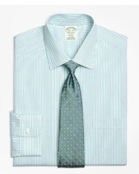 Brooks Brothers Non Iron Milano Fit Split Stripe Dress Shirt