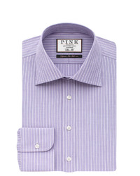 Thomas Pink Abel Stripe Slim Fit Button Cuff Shirt