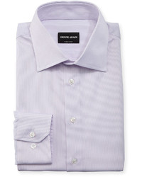 Giorgio Armani Tonal Micro Stripe Long Sleeve Dress Shirt