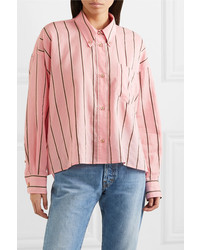Isabel Marant Etoile Ycao Oversized Striped Cotton Blend Shirt
