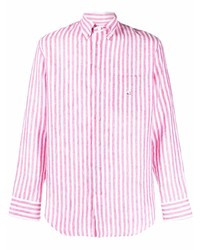 Etro Striped Logo Linen Shirt