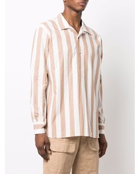 Eleventy Striped Long Sleeve Shirt