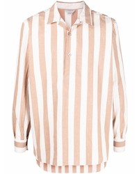 Eleventy Striped Long Sleeve Shirt