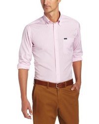 Façonnable Faconnable Club Fit Button Down Collar Bengal Striped Shirt
