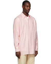 Acne Studios Pink Striped Shirt