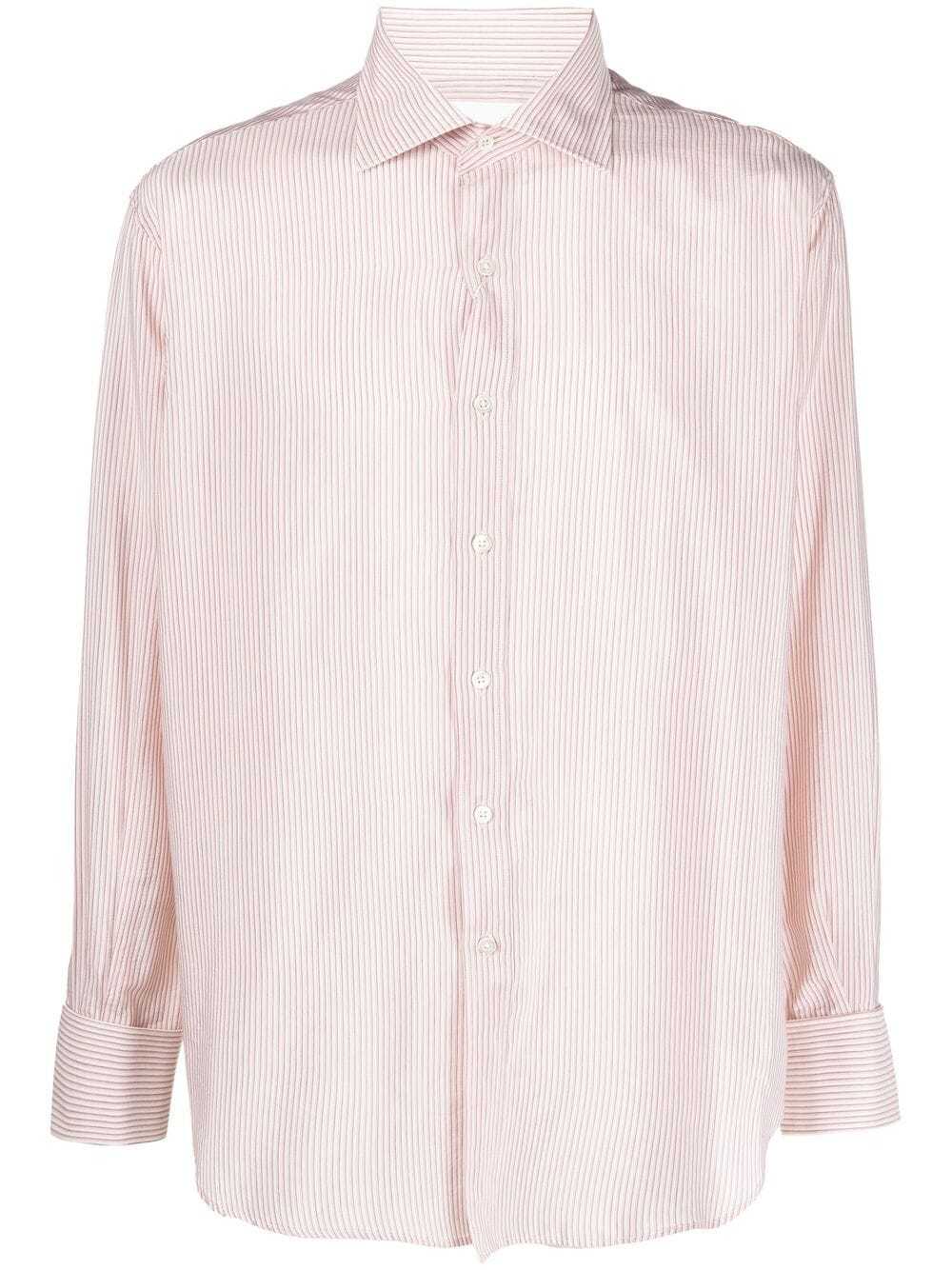 Maison Margiela Pinstriped Shirt, $317 | farfetch.com | Lookastic