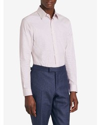 Burberry Slim Fit Striped Cotton Poplin Shirt