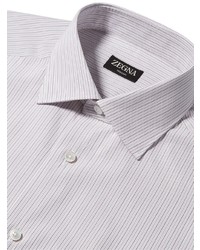 Zegna Striped Trecapi Cotton Shirt