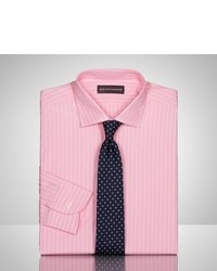 Pink Vertical Striped Shirt
