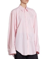 Vetements X Comme Des Garcons Oversize 80s Striped Button Down Shirt