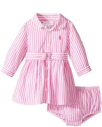 Ralph Lauren Baby Striped Shirtdress Bloomer Girls Active Sets