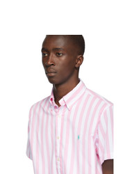 Polo Ralph Lauren Pink And White Classic Stripe Shirt