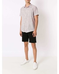 OSKLEN Vertical Stripe Short Sleeve Shirt