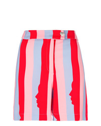 Vivetta Striped Fitted Shorts