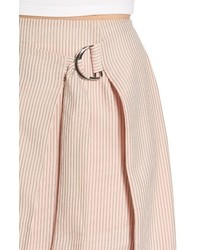 J.o.a. Pinstripe Wrap Skirt