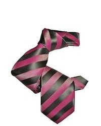 Dmitry Sophisticated Pink Striped Italian Silk Tie