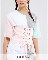 Seint Corset Belt In Cotton With Eyelet Lace Up