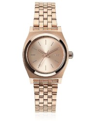 Nixon Small Time Teller Rose Gold Watch
