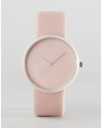 Asos Sleek Watch In Dusty Pink