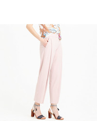 J.Crew Collection Italian Wool Pleated Cropped Pant