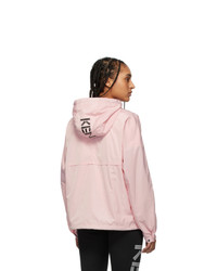 Kenzo Pink Packable Logo Windbreaker Jacket