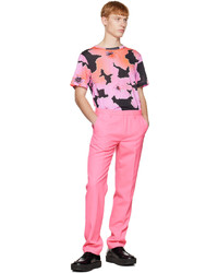 Dries Van Noten Pink Cropped Trousers