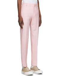 Alexander McQueen Pink Wool Twill Trousers