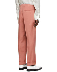 Factor's Red Twill Tailored Trousers