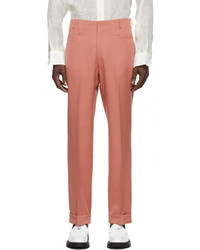 Factor's Red Twill Tailored Trousers