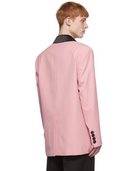 AMI Alexandre Mattiussi Pink Wool Blazer