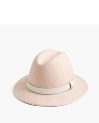 J.Crew Classic Felt Hat With Leather Band