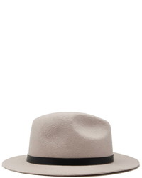 Forever 21 Faux Leather Trimmed Wool Fedora