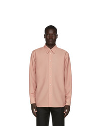 Jil Sander Pink Wool And Mohair Shirt