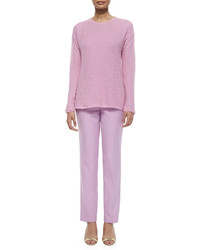 Shamask Double Face Flat Front Pants Orchid