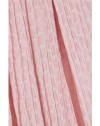 Emilia Wickstead Poppy Cloqu Midi Skirt Pastel Pink