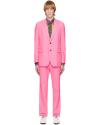 Dries Van Noten Pink Two Button Suit
