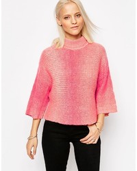 Only Gradient High Neck Pull Over Sweater