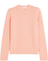 Max Mara Wool Blend Boucl Sweater Pink