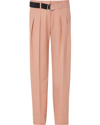 Victoria Victoria Beckham Pleated Wool Cady Tapered Pants