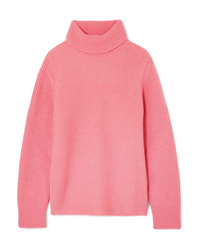 Cédric Charlier Ribbed Wool And Cashmere Blend Turtleneck Sweater