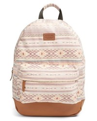 Pink Woven Backpack