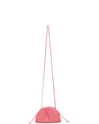 Bottega Veneta Pink Intrecciato The Mini Pouch Clutch