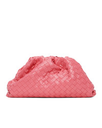 Bottega Veneta Pink Intrecciato The Pouch Clutch