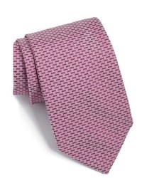BOSS Plaid Grid Woven Silk Tie
