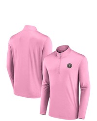 FANATICS Branded Pink Inter Miami Cf Underdog Mindset Quarter Zip Jacket