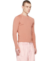Dries Van Noten Pink Crewneck Sweater