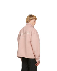 Mr. Saturday Pink Wool Zip Up Jacket
